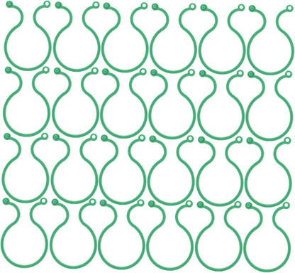 Plant clips - Plant binders - Binding clips - Garden clips - Plant rings - Mounting clips - Plant supports - Vegetable garden accessories - Growing supplies - Climbing plants - Guides - Garden articles - Green - 100 pieces