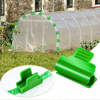 Greenhouse Clamps - Foil Clips - Pipe Clamps 11mm & 16mm - Greenhouse Clips - Combi Set - Greenhouse Mounting - Tunnel Arch Clips - Vegetable Garden Accessories - Fleece Cloth Holders - Bird Net Clamp - Insect Mesh Mounting - Garden Items - Green - 40 Pie - Image 7