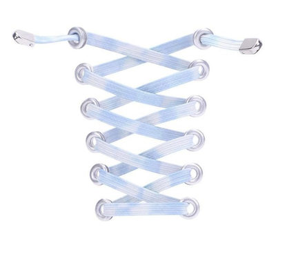 Elastic laces - Speed laces - No tie laces - Running laces - Elastic shoelaces - Lazy laces - Sports laces - Sneakers laces - No tying - Stretchy laces - No tying required - Blue Purple - 2 Pairs - Image 2
