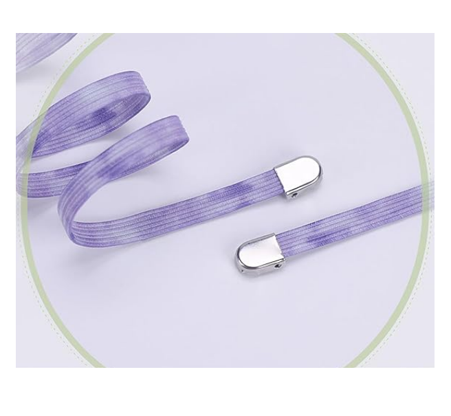 Elastic laces - Speed laces - No tie laces - Running laces - Elastic shoelaces - Lazy laces - Sports laces - Sneakers laces - No tying - Stretchy laces - No tying required - Blue Purple - 2 Pairs - Image 3