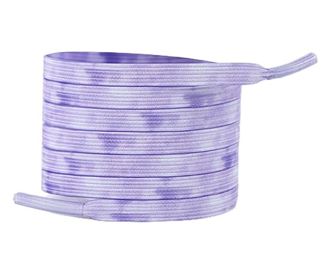 Elastic laces - Speed laces - No tie laces - Running laces - Elastic shoelaces - Lazy laces - Sports laces - Sneakers laces - No tying - Stretchy laces - No tying required - Blue Purple - 2 Pairs - Image 4