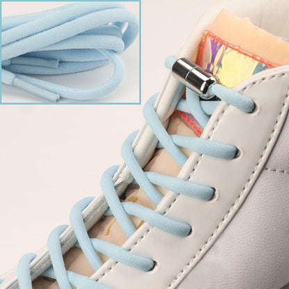 Elastic laces - Speed laces - No tie laces - Running laces - Elastic shoelaces - Lazy laces - Sports laces - Sneakers laces - Metal closure - No tying - Neon laces - White Black Neon - 3 Pairs - Image 8