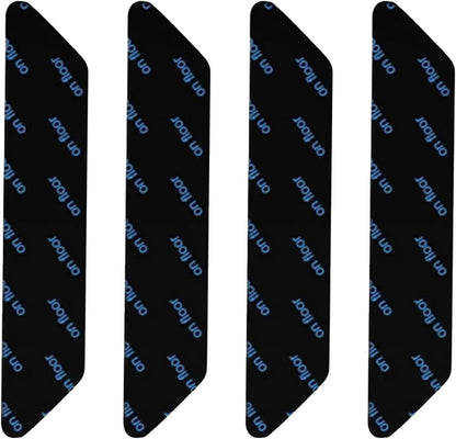 Carpet stoppers - Anti-slip mat - Rug grippers - Rug stopper - Anti-slip stickers - Rug fixer - Sofa cover stopper - Ultra-thin stopper - Carpet undermat - Discreet - Sofa stopper - Black - 4 Pieces