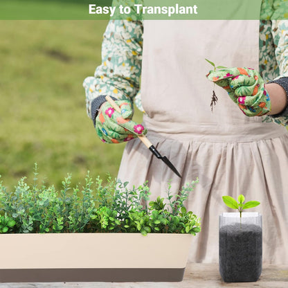Grow Bags - Gardening - Grow Pots - Vegetable Garden - Seedlings - Plant Bags - Non-woven Grow Bags - Growing Set - Breathable Fleece - Plant Pots - Garden - Sowing - Cuttings - Vegetables - Fruit - Plant Bag - Vegetable Gardening - Sustainable - White -  - Image 6