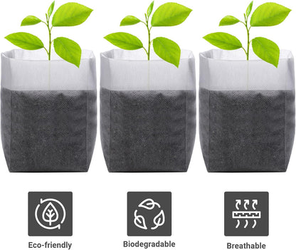 Grow Bags - Gardening - Grow Pots - Vegetable Garden - Seedlings - Plant Bags - Non-woven Grow Bags - Growing Set - Breathable Fleece - Vegetable Garden - Vegetable Gardening - Sowing - Cuttings - Garden Plants - Growing Tray - Flower Pot Bag - Sustainabl - Image 3