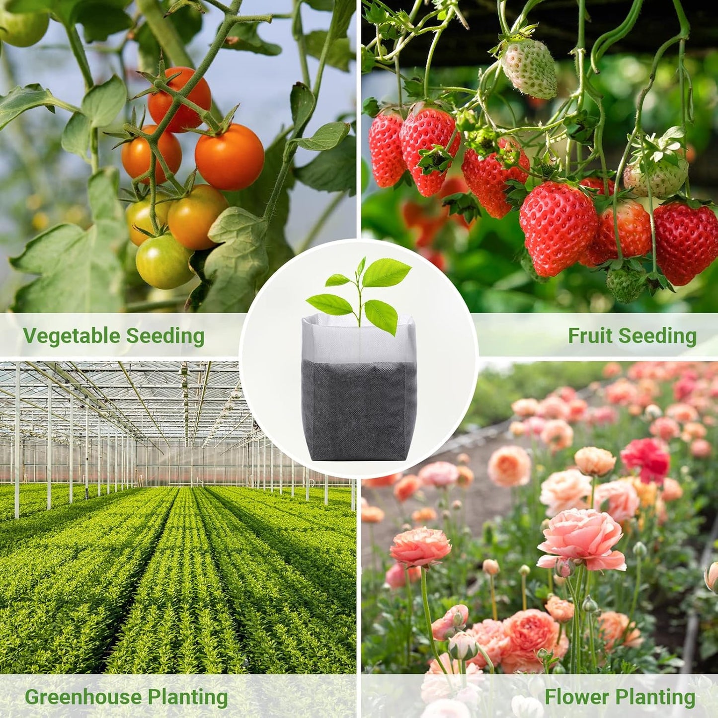 Grow Bags - Gardening - Grow Pots - Vegetable Garden - Seedlings - Plant Bags - Non-woven Grow Bags - Growing Set - Breathable Fleece - Vegetable Garden Package - Combination Set - Sowing - Cuttings - Mix - Vegetable Garden - Vegetable Gardening - Sustain - Image 6