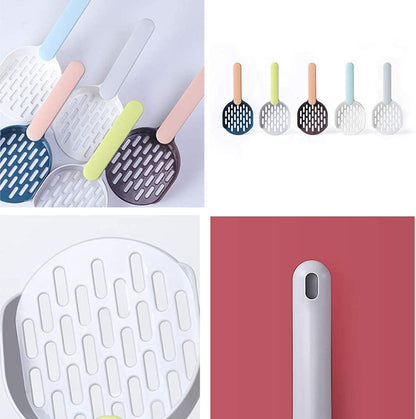 Cat Litter Scoop - Cat Litter Scoop - Cat Litter Scoop - Cat Litter Scoop - Cat Litter Accessories - Cat Litter Scoop with Holder - Cat Toilet Cleaning - Cat Litter Sieve - Cat Litter Scoop - Pet Supplies Cats - Sturdy Plastic Scoop - Blue - 1 Piece - Image 5
