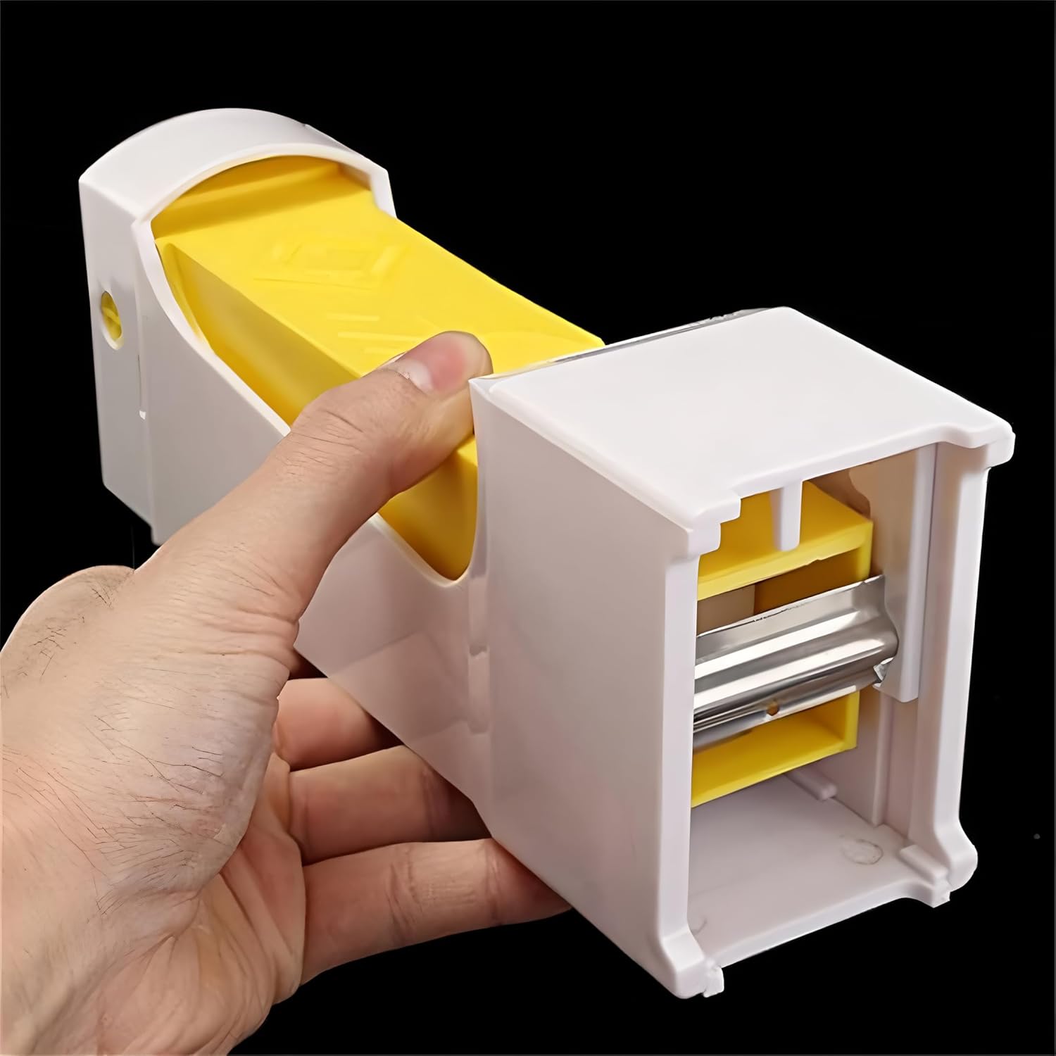 Butter Cutter - Butter Dish - Butter Dispenser - Butter Storage Box - Butter Box - Kitchen Utensils - Butter Cutting - Butter Storage Container - Food Storage Container - Butter Slicer - Butter Mill - Kitchen Accessories - Butter Holder - White and Yellow - Image 5