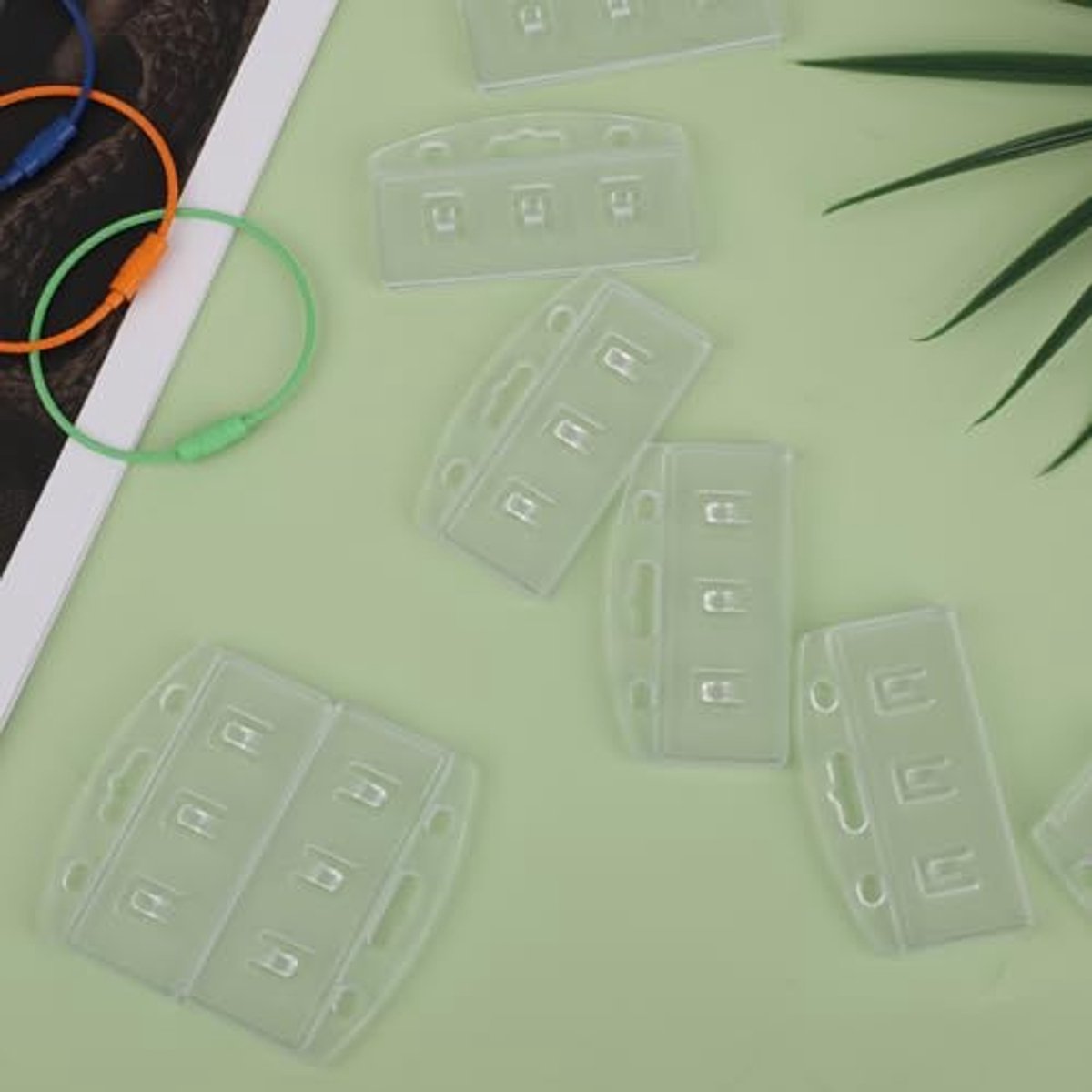 Card holder ring for Yoto card set, 3 keychain loops and 10 hanging tabs Removable card holder organizer Children's travel bag for Yoto cards Storage accessories - Image 2