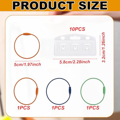 Card holder ring for Yoto card set, 3 keychain loops and 10 hanging tabs Removable card holder organizer Children's travel bag for Yoto cards Storage accessories - Image 4