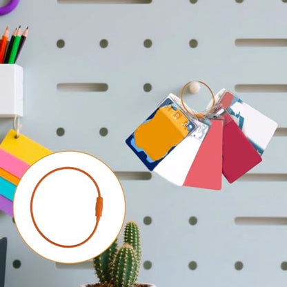 Card holder ring for Yoto card set, 3 keychain loops and 10 hanging tabs Removable card holder organizer Children's travel bag for Yoto cards Storage accessories - Image 6