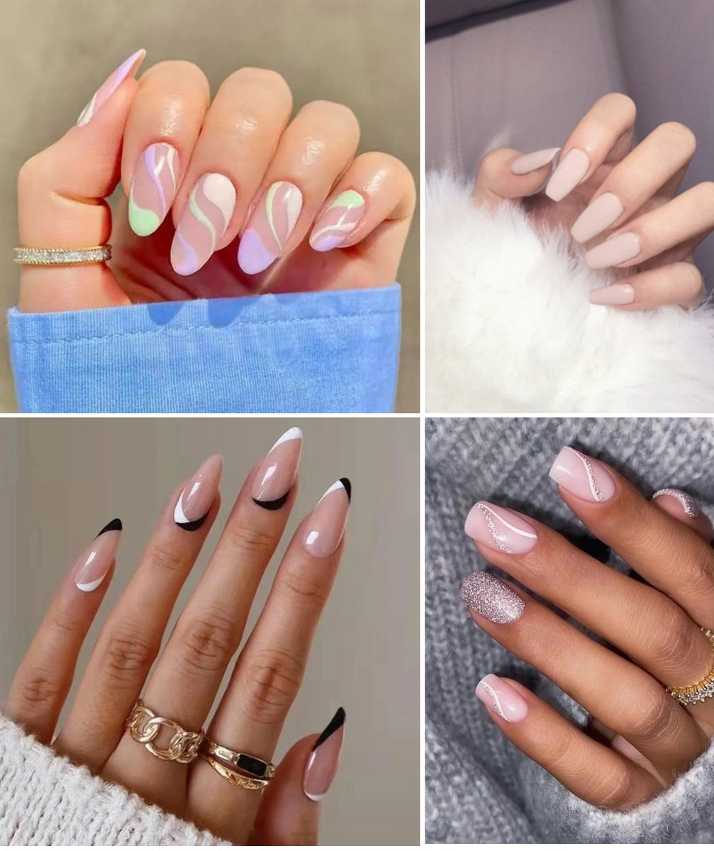 Double-Sided Nail Stickers | 2 Sheets (48 pieces) | Stick-on Nails | Press-on Nails | Fake Nails | Nail Stickers - Image 2