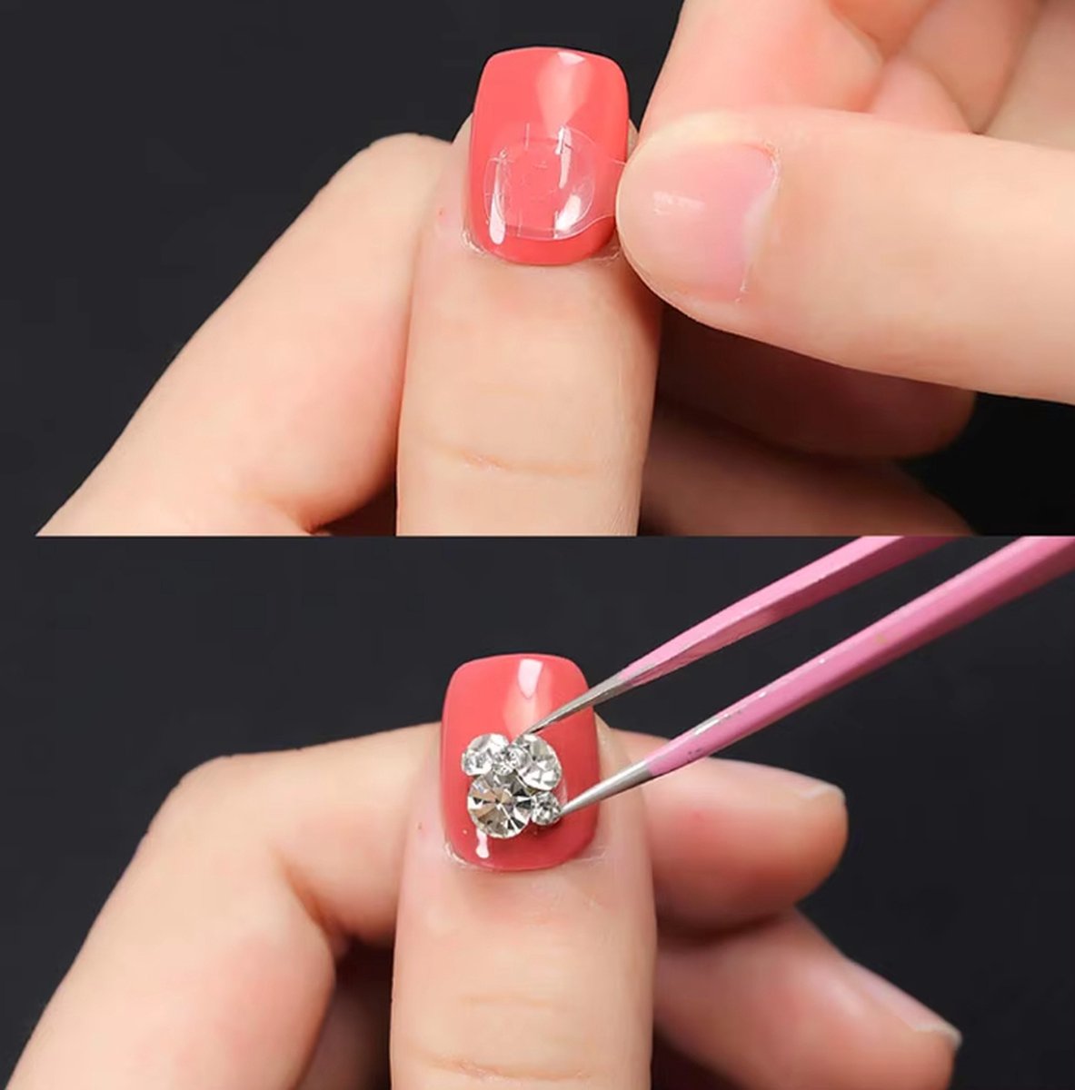 Double-Sided Nail Stickers | 2 Sheets (48 pieces) | Stick-on Nails | Press-on Nails | Fake Nails | Nail Stickers - Image 7