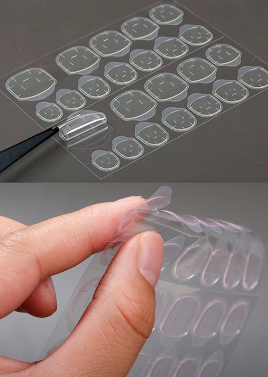 Double-Sided Nail Stickers | 2 Sheets (48 pieces) | Stick-on Nails | Press-on Nails | Fake Nails | Nail Stickers - Image 8