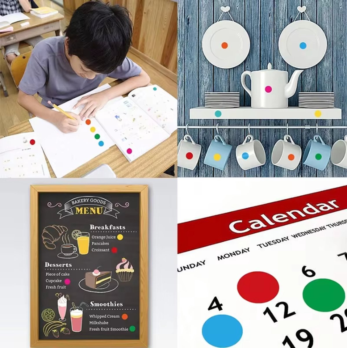 Round stickers - Small dot stickers 6mm for Bullet Journal - 2750 pieces - Image 4