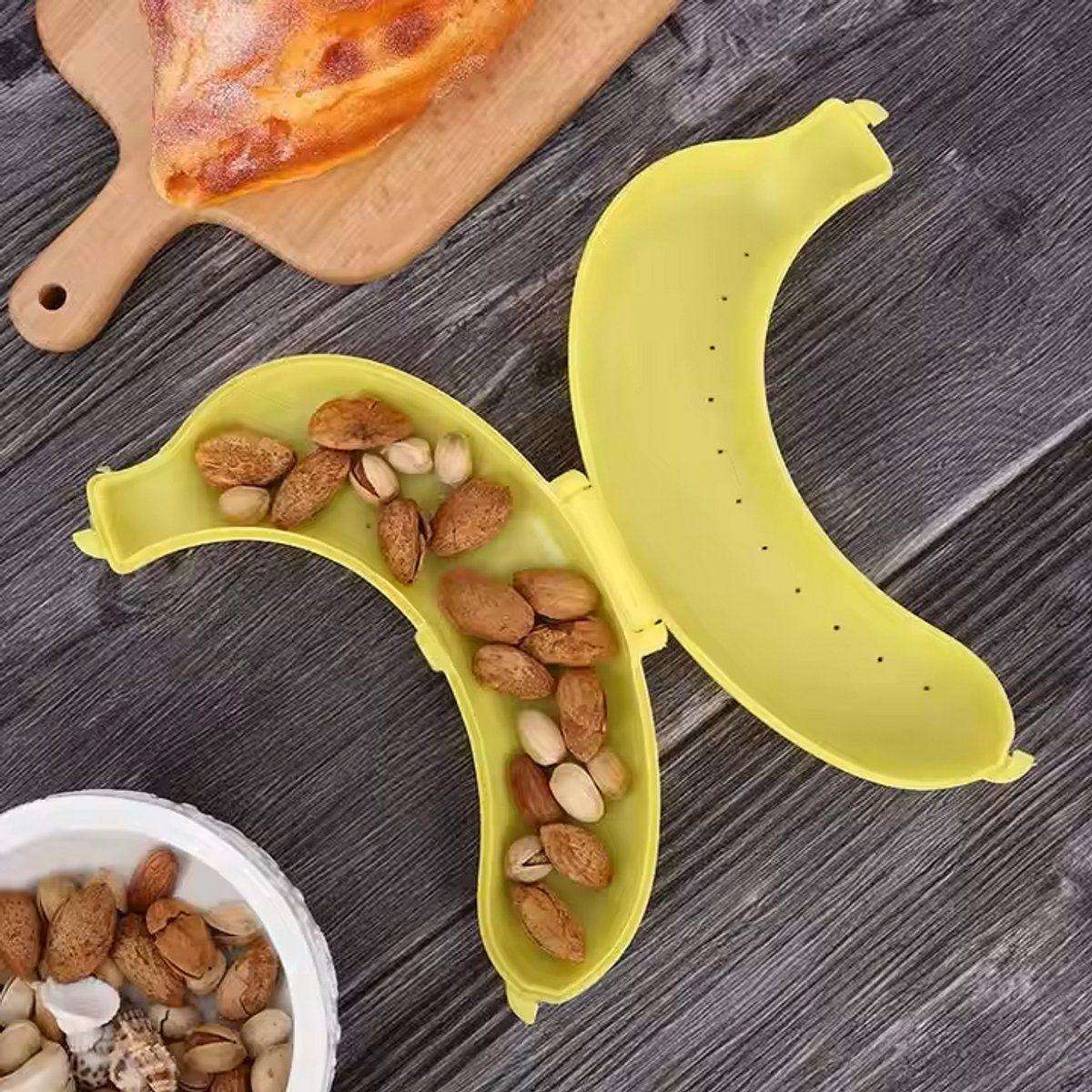Banana Container | Lunchbox | Fruit Container | Banana Box | YELLOW - Image 7