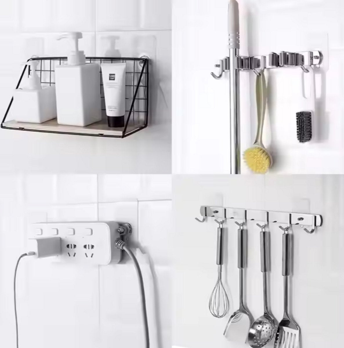10x Adhesive Nail | Self-Adhesive Hooks | No Drilling Required Hanging System | Threaded - Image 4