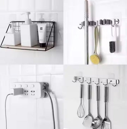10x Adhesive Nail | Self-Adhesive Hooks | No Drilling Required Hanging System | Threaded - Image 4