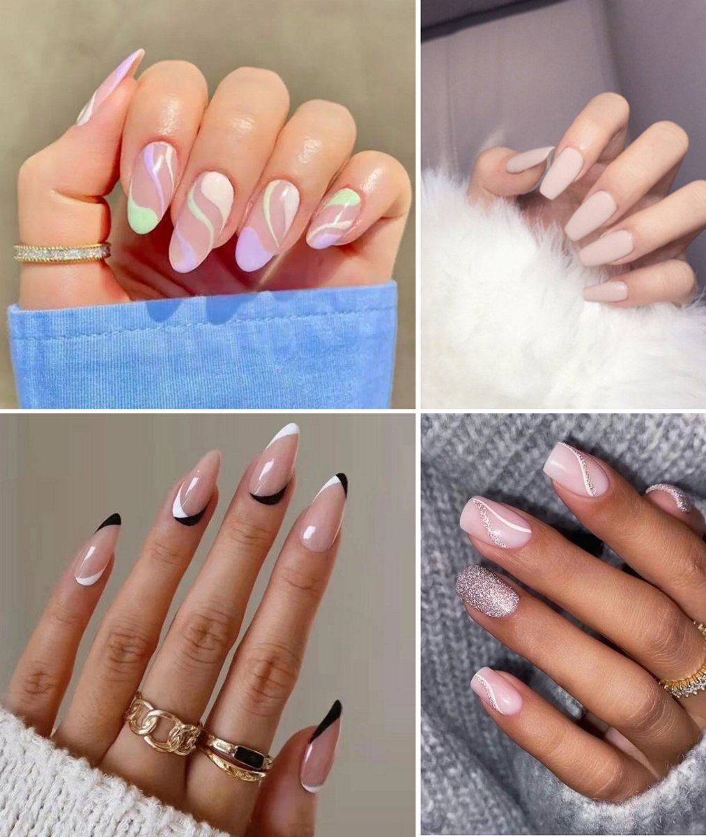 120x (MEGA PACK) Double-Sided Nail Stickers | 5 Sheets | Stick-on Nails | Press-on Nails | Fake Nails | Nail Stickers - Image 9