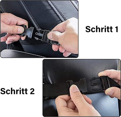 Famanu - Children's Car Organizer, 2 PCS Car Storage Accessories with 24.4 cm iPad Pocket, 10 Pockets for the Car Seat Backrest, Black - Image 2
