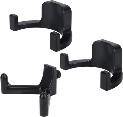 Jhubers Goods - Sanding Hooks - Tool Hangers - Plastic - Sanding Boards - Organization Accessories - Rakes - Shovels - Hammers - Black - 3 pieces - Compatible with - Plastic U-shaped - V-shaped - Storage Accessories