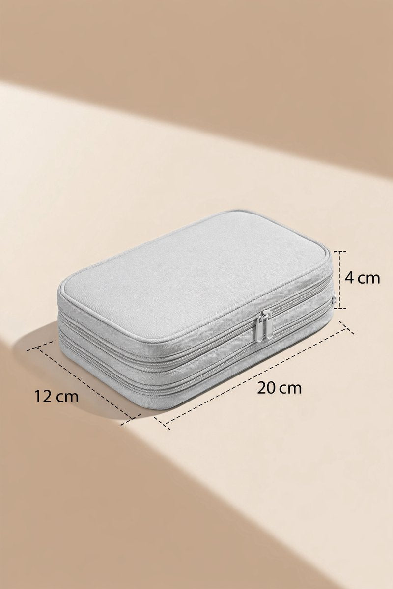 Cable Organizer Bag Grey – Travel & Storage Accessories – Compact & Portable – Water-Repellent – For Cables & Electronics - Image 6