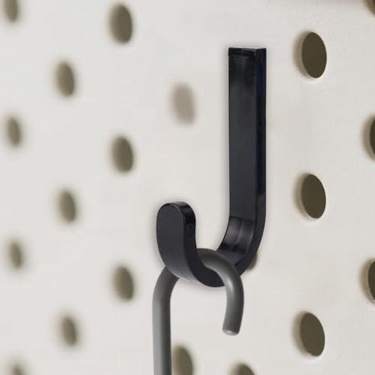 Set of 16 Storage Hooks for Suncast, 5 Black J-Shaped Tool Hooks Organizer with Long Wrench Short Screw Compatible with Suncast/Craftsman Storage Accessories - Image 6