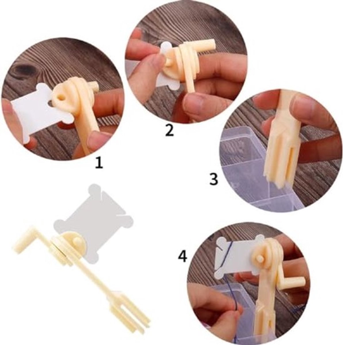 Embroidery Threads Spools, Embroidery Threads, Cards, Cross Stitch, Thread Chart, 100 Pieces, Embroidery Threads, Spools, Plastic with Storage Box and Thread Winder for DIY Crafts, Sewing, Storage Accessories - Image 4