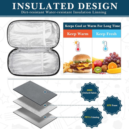 Allecto - Travel Snack Bags - Thermally Insulated Container - Fruit - Lightweight - Leak-Proof Cooler Bag - Portable - Storage Accessories - Picnic - Grey - Suitable for model XYZ. - Image 3