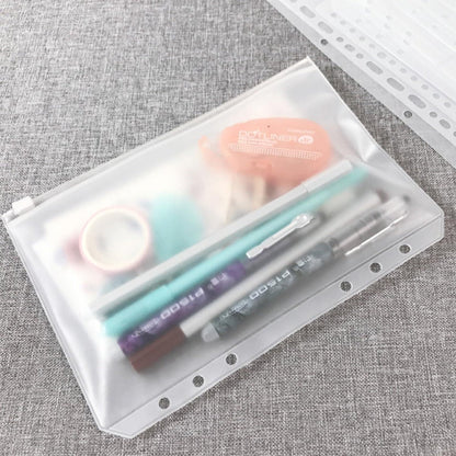 12 money envelopes with 6 holes for A6 size - Budget sleeve for receipts - Storage accessories with binding spine - Savings accessories - Image 2