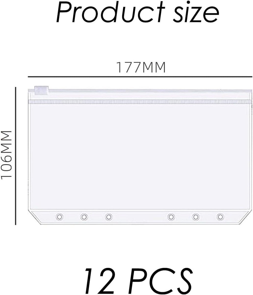 12 money envelopes with 6 holes for A6 size - Budget sleeve for receipts - Storage accessories with binding spine - Savings accessories - Image 4