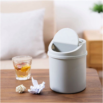 1-pack, pink, mini trash can, desk trash can, home office storage accessories - Image 4