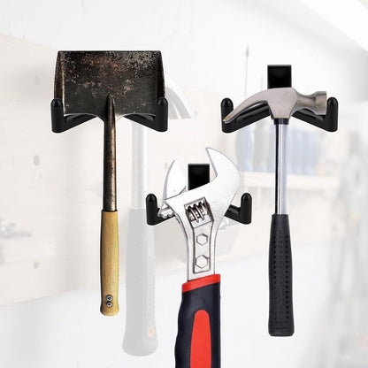 Allecto plus - Tool Hooks for Garden Hanger - Storage Accessories for Garden Tools - 3 Pieces Black - for Shovels and Rakes - Image 7