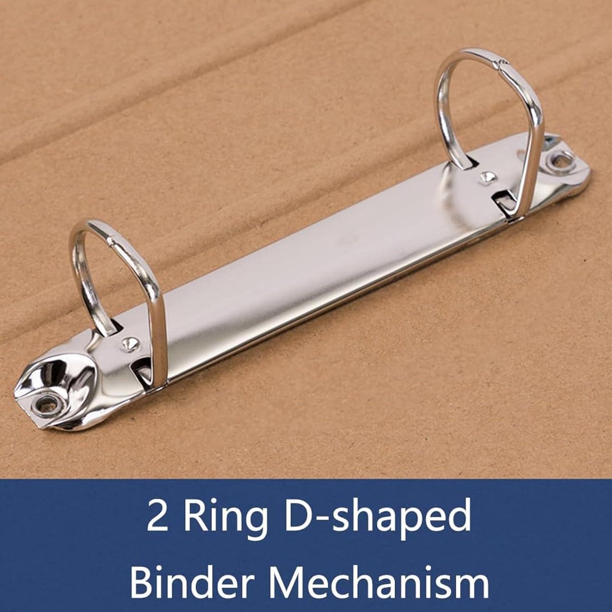5 pieces D-shaped metal clip ring binder mechanism - set of 2 ring binders for papers, textbook, documents - school supplies - storage accessories - Image 4