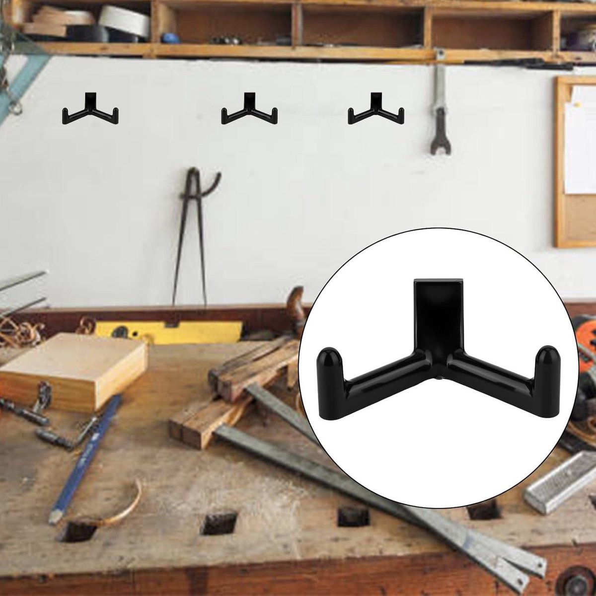 Allecto plus - Tool hooks for Garden Shed - Storage accessories for Shovels and Rakes - Image 2
