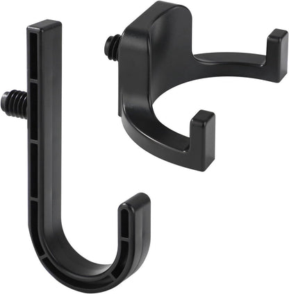 Allecta - Set of 2 Storage Hooks for Sheds | V-Shaped Tool Hooks | Storage Accessories - Black | Suitable for Craftsman Sheds
