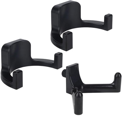 sanding hooks compatible with Suncast and Craftsman, plastic U- and V-shaped tool hangers, storage accessories for sanding boards, rakes, shovels, and hammers (black)