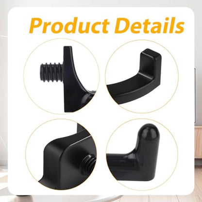 sanding hooks compatible with Suncast and Craftsman, plastic U- and V-shaped tool hangers, storage accessories for sanding boards, rakes, shovels, and hammers (black) - Image 2