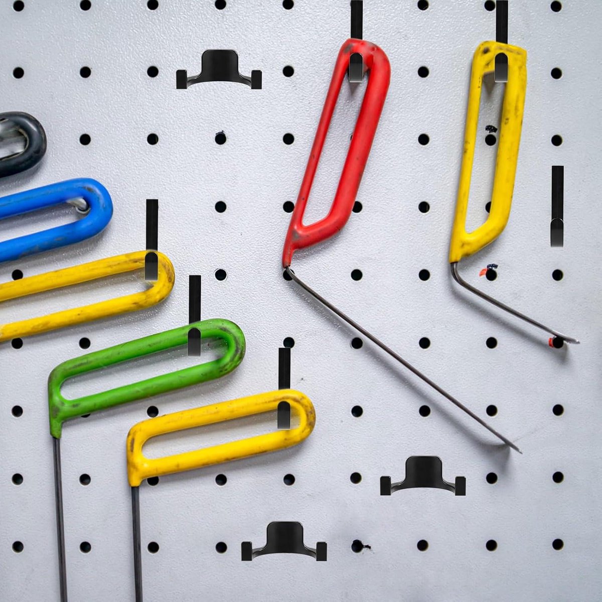 Storage Hooks for Sheds - Handy J/V-Shaped Tool Hooks - Compatible with various sheds - Storage accessories for a tidy shed - Image 6