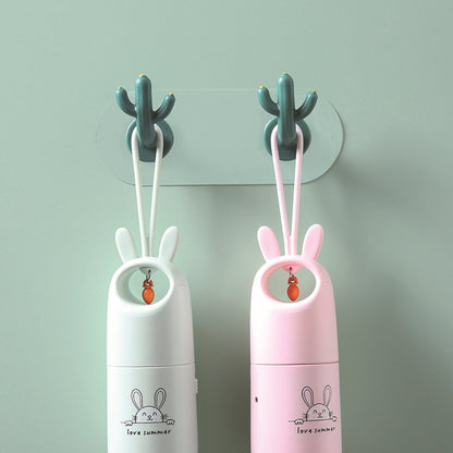 4 pieces - Hooks - Storage racks - Wall mounting - Storage accessories - No drilling required - Home decoration - Suitable for behind doors - Bathrooms - Kitchens - Green - 6*3.8 cm - Image 3