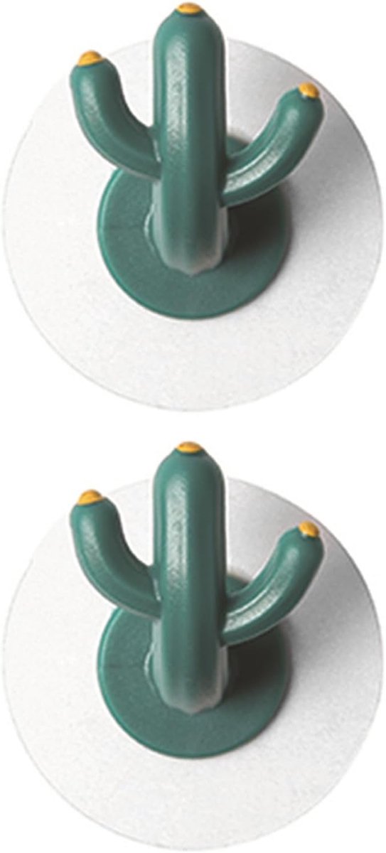 4 pieces - Hooks - Storage racks - Wall mounting - Storage accessories - No drilling required - Home decoration - Suitable for behind doors - Bathrooms - Kitchens - Green - 6*3.8 cm - Image 6