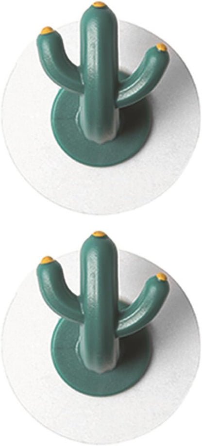 4 pieces - Hooks - Storage racks - Wall mounting - Storage accessories - No drilling required - Home decoration - Suitable for behind doors - Bathrooms - Kitchens - Green - 6*3.8 cm - Image 6