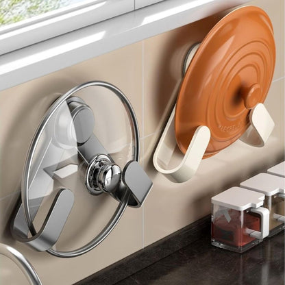 2 pieces - Hooks - Suction hooks - Pot lid racks - Storage racks - Rotatable - Storage accessories - Suitable for kitchens, bedrooms and bathrooms - Black - 3*5*19.5 cm - Image 7