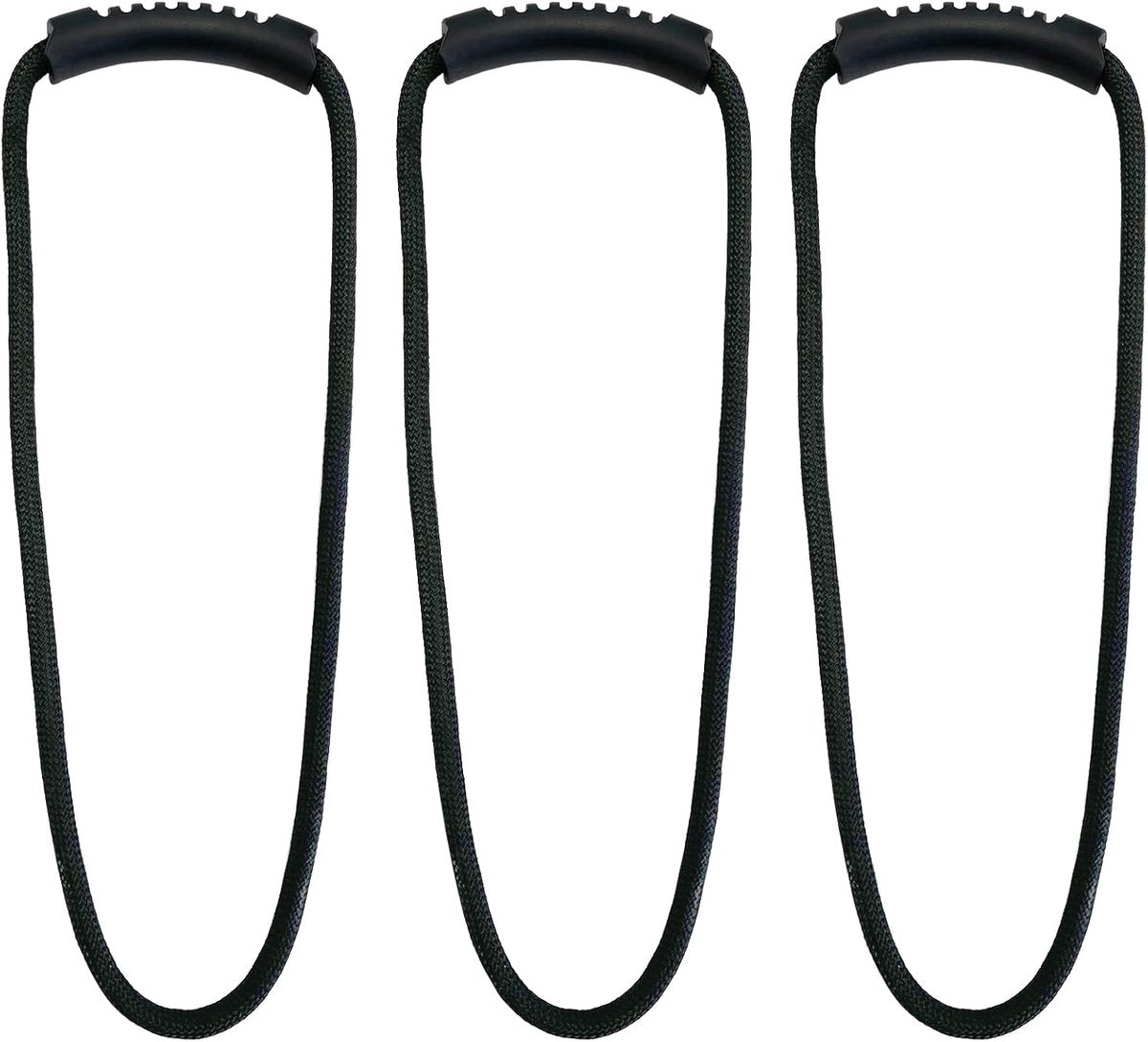 4 pieces - Cable management strap - Cable management strap - Carrying rope - Handle - Storage rope - Storage accessories - Suitable for cable storage - Tools - Water pipes - Black - 10*40cm - Image 2