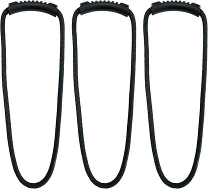 4 pieces - Cable management strap - Cable management strap - Carrying rope - Handle - Storage rope - Storage accessories - Suitable for cable storage - Tools - Water pipes - Black - 10*40cm - Image 2