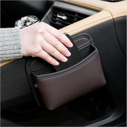 Car storage bag - 18*15*5.5 cm - Car storage bag - Storage - Universal car storage bag - Self-adhesive storage bag - Car essentials - Universal storage accessories for the car seat holder - Image 2