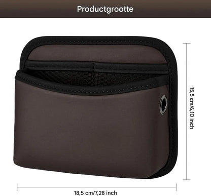 Car Storage Bag Self Adhesive Universal Seat Side Organizer Car Essentials for Phone Storage, 18x15x5.5 cm - Image 5