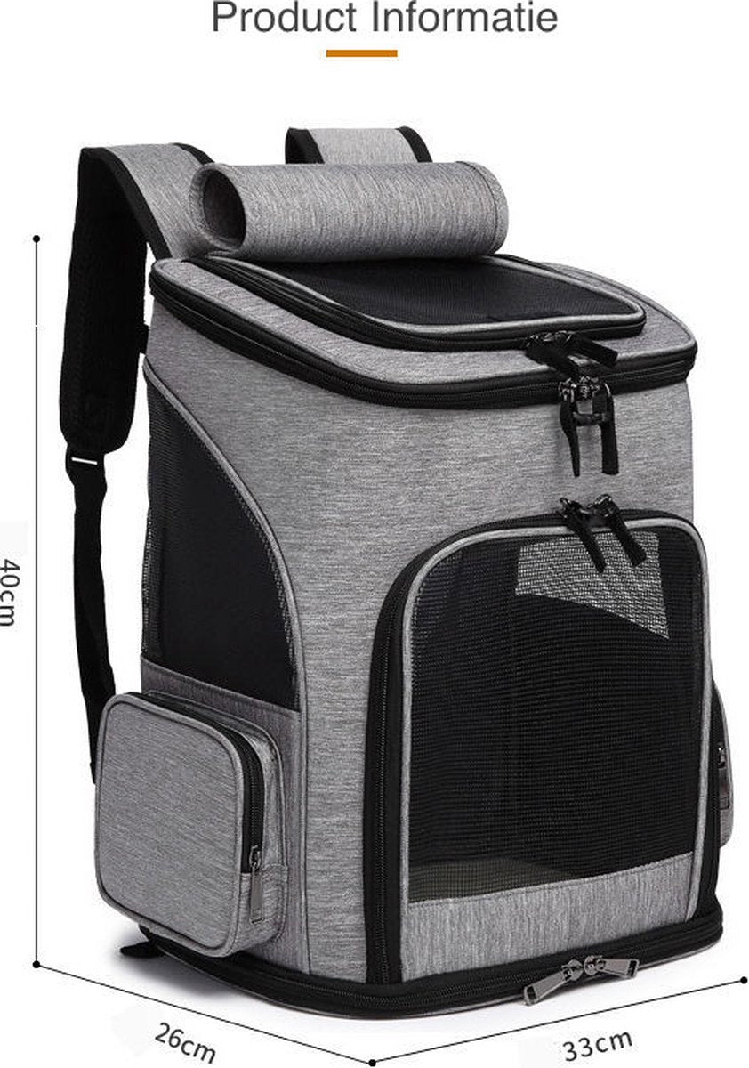 Luxury Dog & Cat Trolley | For Small Dog or Cat | Dog Backpack | Dog Buggy | Cat Travel Carrier - Image 6