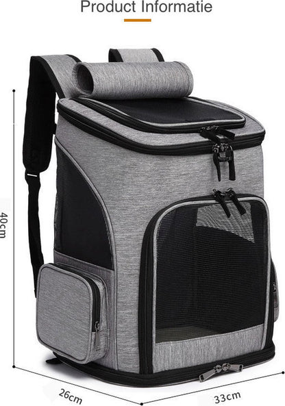 Luxury Dog & Cat Trolley | For Small Dog or Cat | Dog Backpack | Dog Buggy | Cat Travel Carrier - Image 6