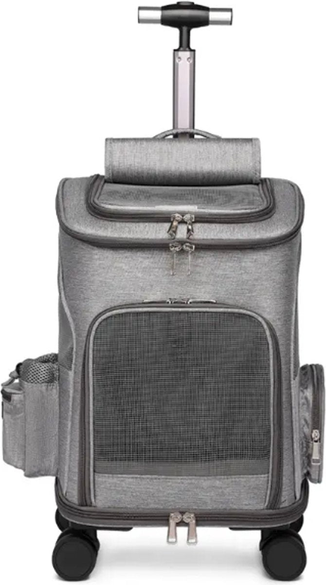 Luxury Dog & Cat Trolley | For Small Dog or Cat | Dog Backpack | Dog Buggy | Cat Travel Carrier - Image 9